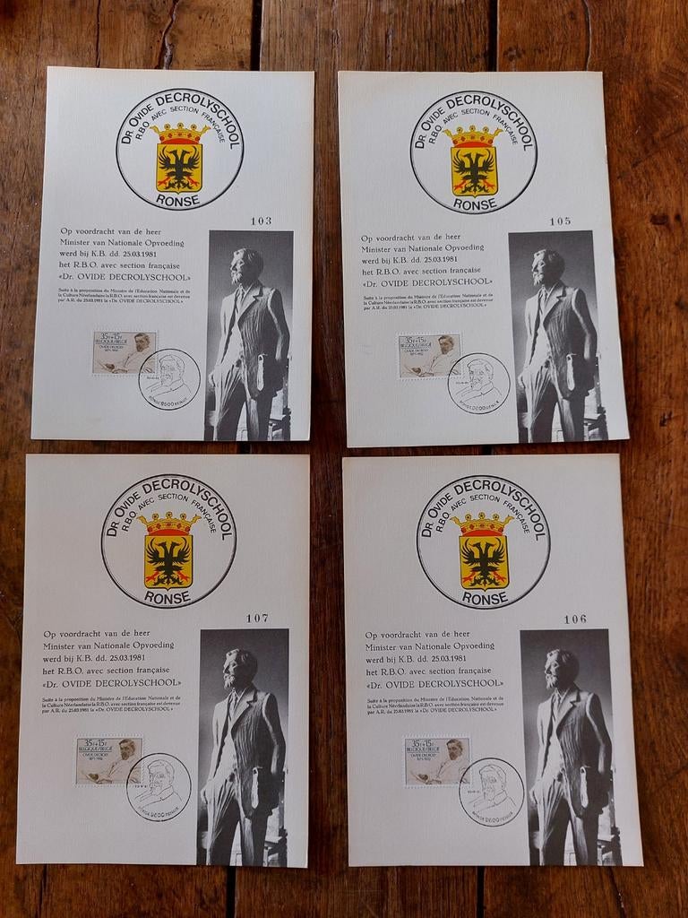 Postzegel Decroly, Ophalen of Verzenden