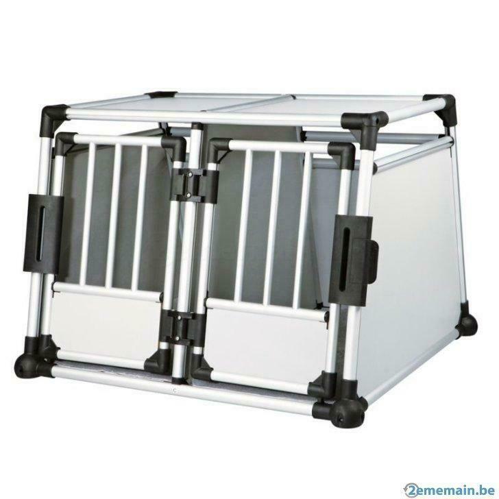 Cage de transport double ALU + cloison cage chien XXL NEUF, Envoi, Neuf