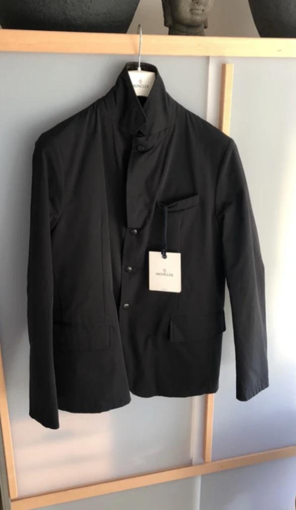 MONCLER Nieuwe blauw/kaki omkeerbare jas, Moncler, Nieuw, Ophalen of Verzenden, Maat 48/50 (M)