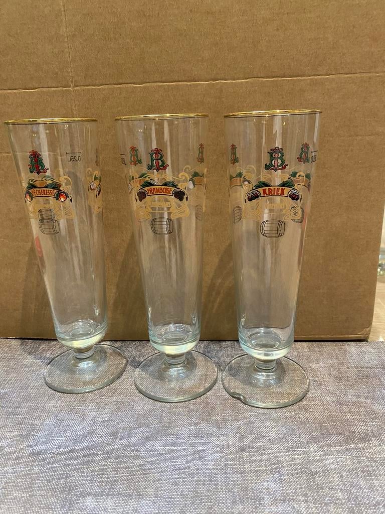 3 glazen voor Lindemans bieren, Verzamelen, Biermerken, Ophalen of Verzenden, Zo goed als nieuw