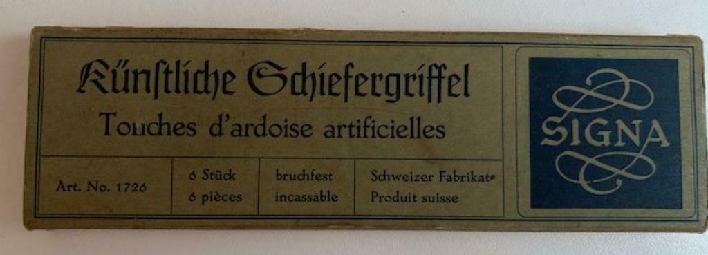 Ancienne boîte SIGNA Touches d'ardoise artificielles, Enlèvement ou Envoi