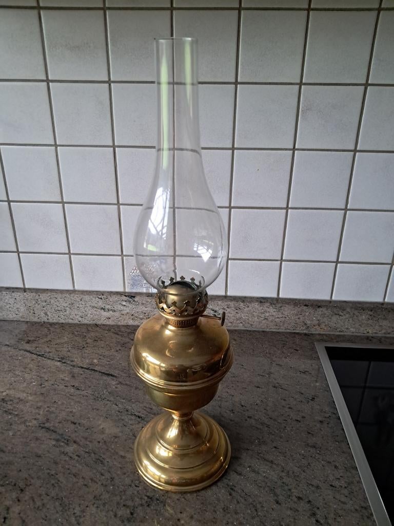 Oude olie lamp, Antiek en Kunst, Ophalen
