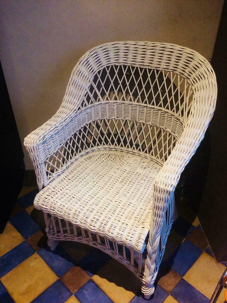 Vintage - Rieten Stoel, Ophalen of Verzenden