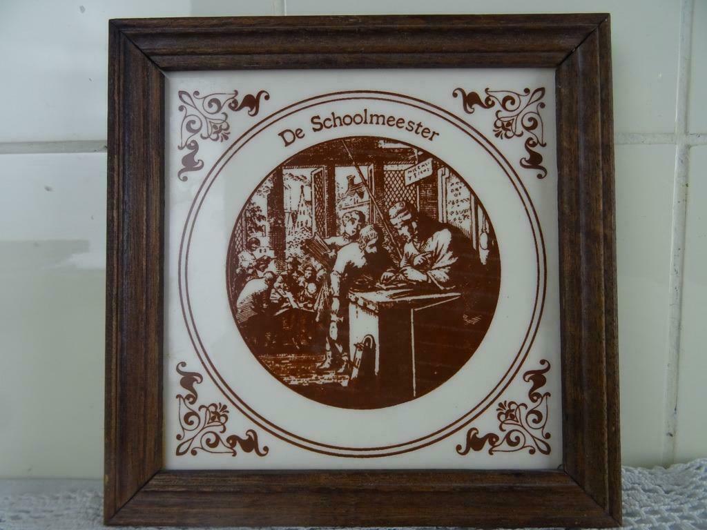 Tuile antique De Schoolmeester dans l'art antique de curiosi, Enlèvement ou Envoi