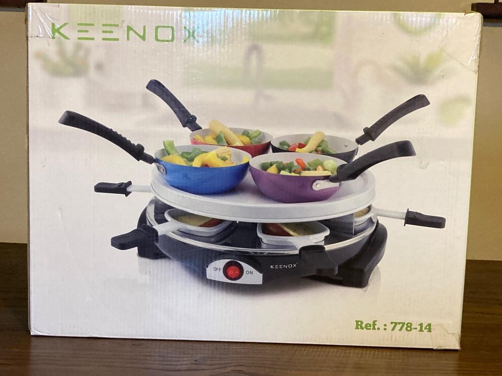 WOK-, RACLETTE- & GRILL SET (NIEUW), Ophalen, Nieuw, 4 t/m 7 personen