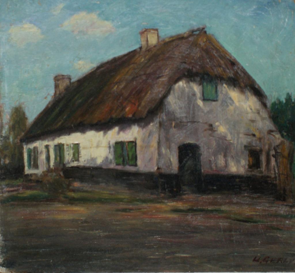 Urbain Gerlo (1897-1986): Vervallen Huisje (53 x 51 cm), Enlèvement ou Envoi