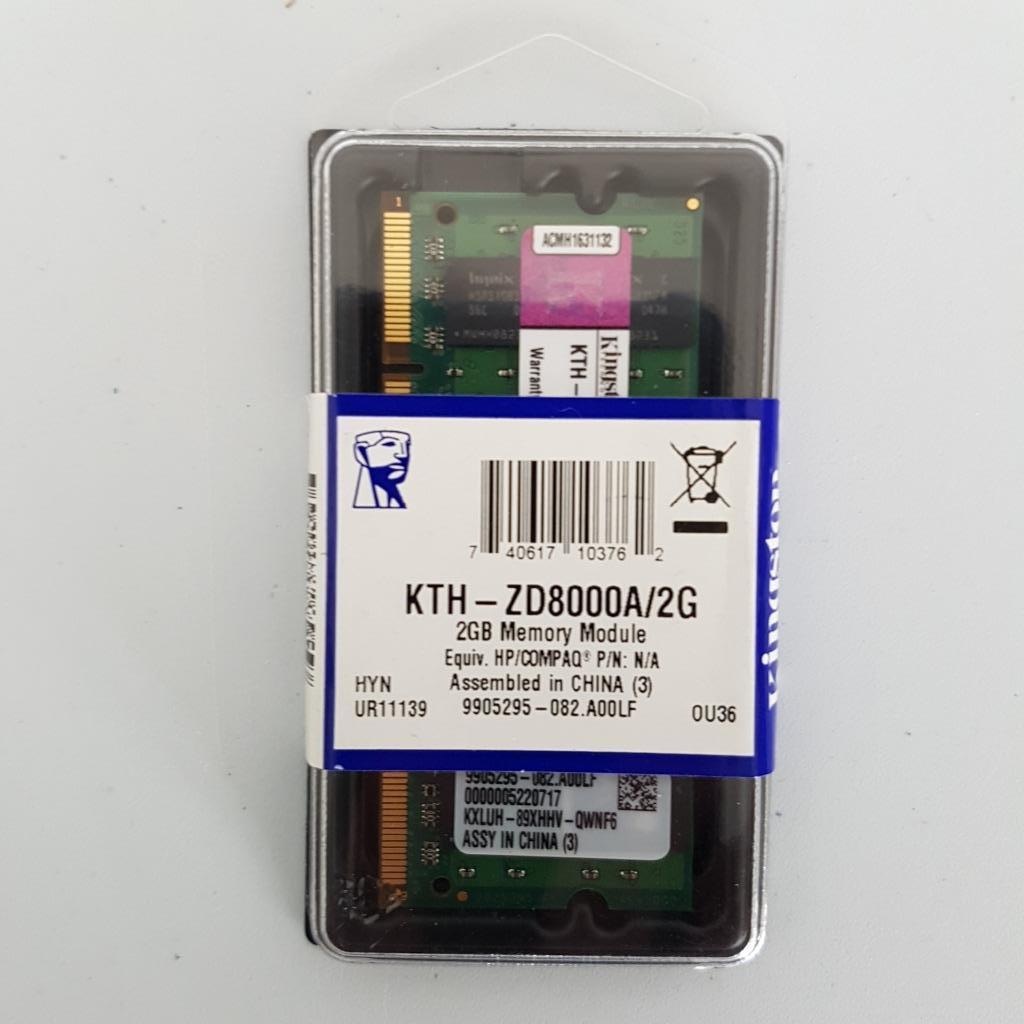 Kingston 2Gb DDR2 533MT/s Niet-ECC niet-gebufferde SODIMM, Nieuw, Ophalen of Verzenden, DDR2, 2 GB