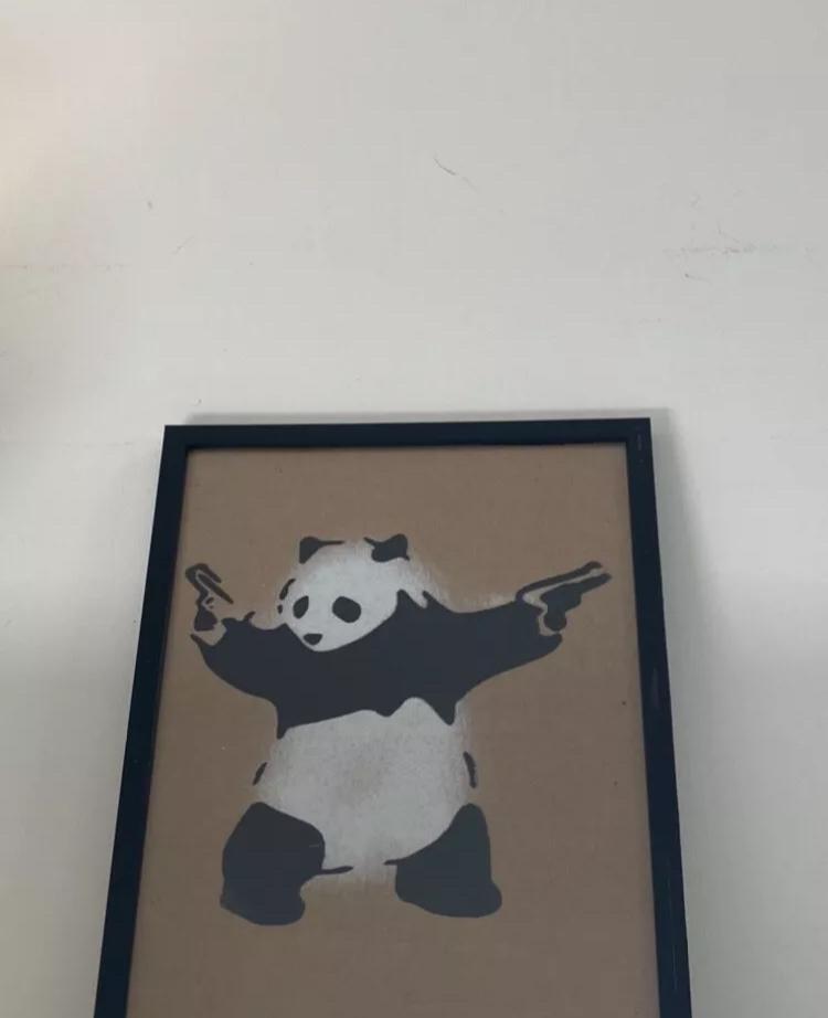 BANKSY : œuvre encadrée et limitée à 50 exemplaires, Enlèvement ou Envoi