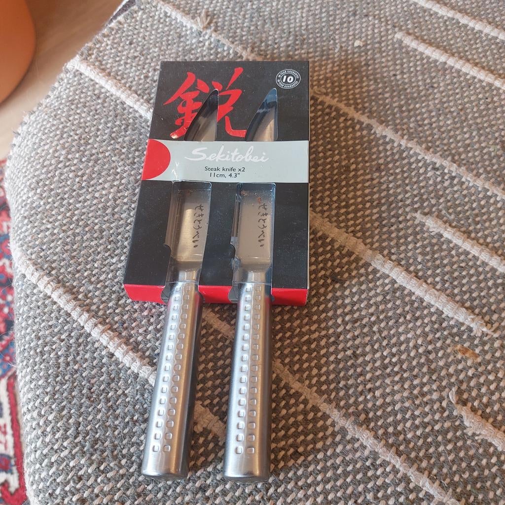 Stel steak messen sekitobei japans, Ophalen