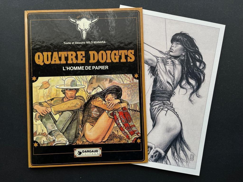 Quatre doigts - L'homme de papier - Manara - EO1982- Dargaud, Verzenden