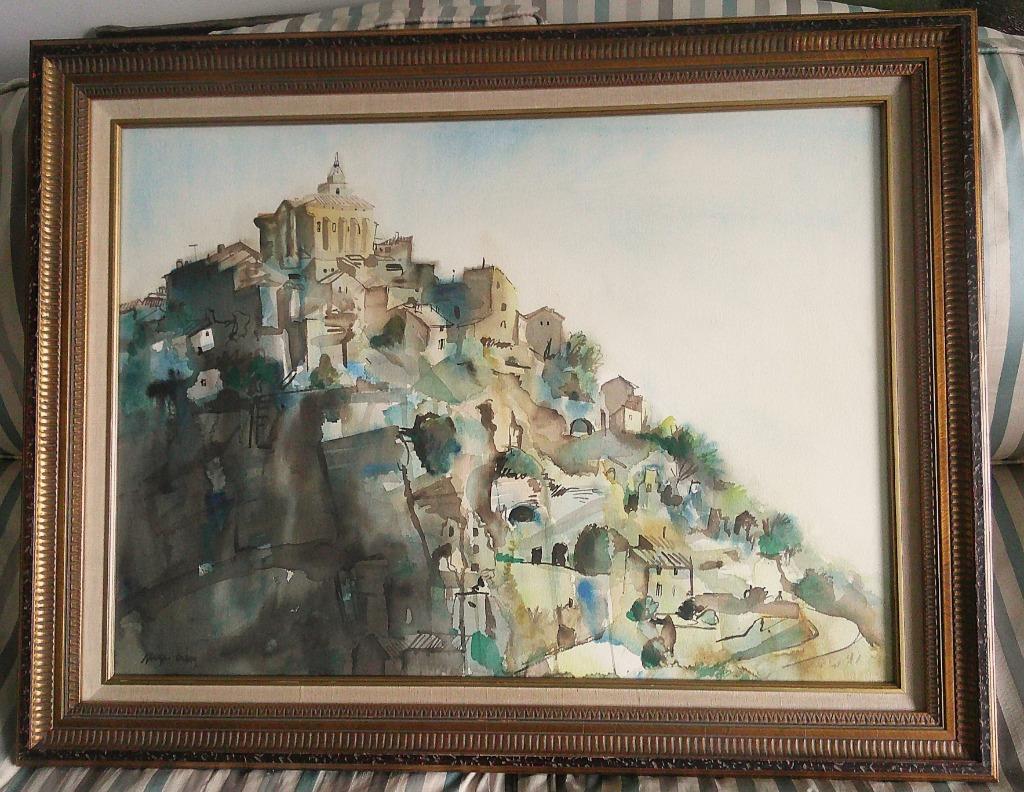 Gordes (Haute Provence) - Serge Creuz 1924-1997, Antiek en Kunst, Ophalen of Verzenden