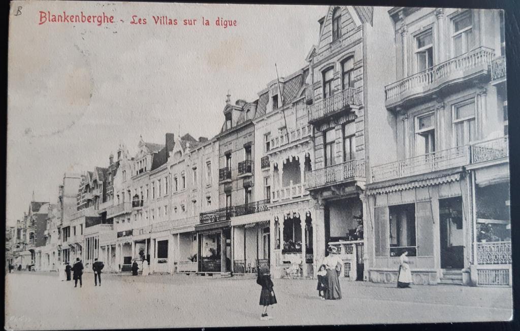 BLANKENBERGE la digue ZEEDIJK les VILLAS, Verzenden