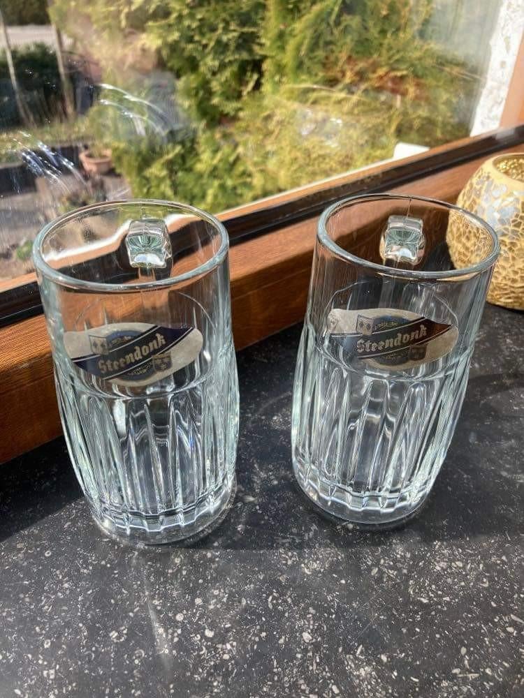 Lot de Deux verres à bière "steendonk", Enlèvement ou Envoi, Comme neuf