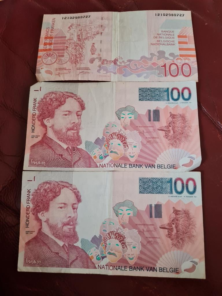 Bankbiljetten in Belgische frank, Postzegels en Munten, Bankbiljetten | België, Ophalen, Los biljet