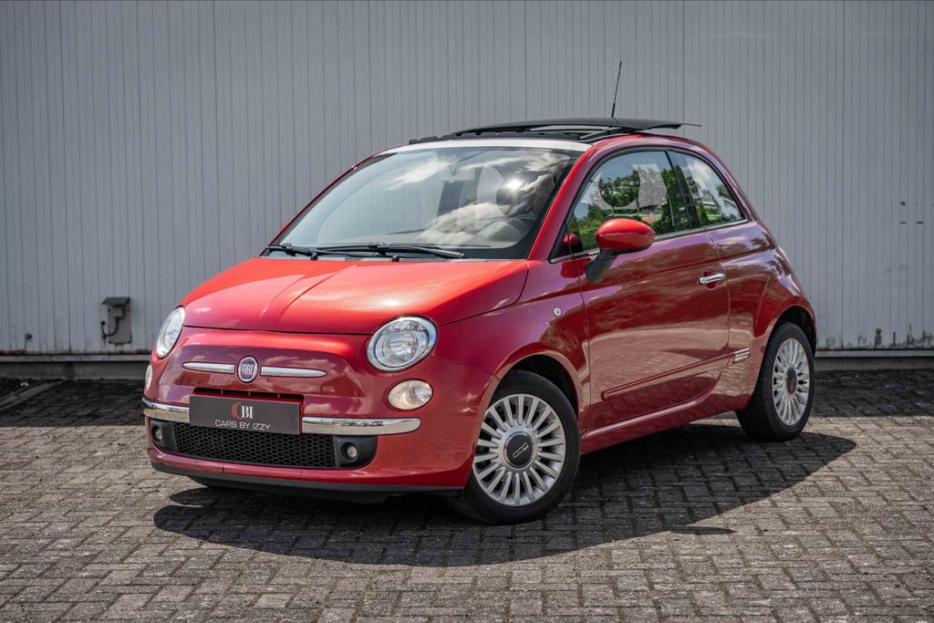 FIAT 500 1.3 EURO5|PANO||USB|AIRCO|CRUISE, Euro 5, Stof, Zwart, Bedrijf