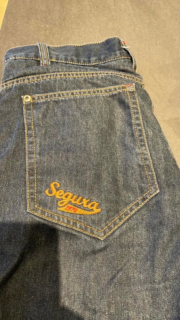 Denim motorbroek Julys, donkerblauw, Ophalen