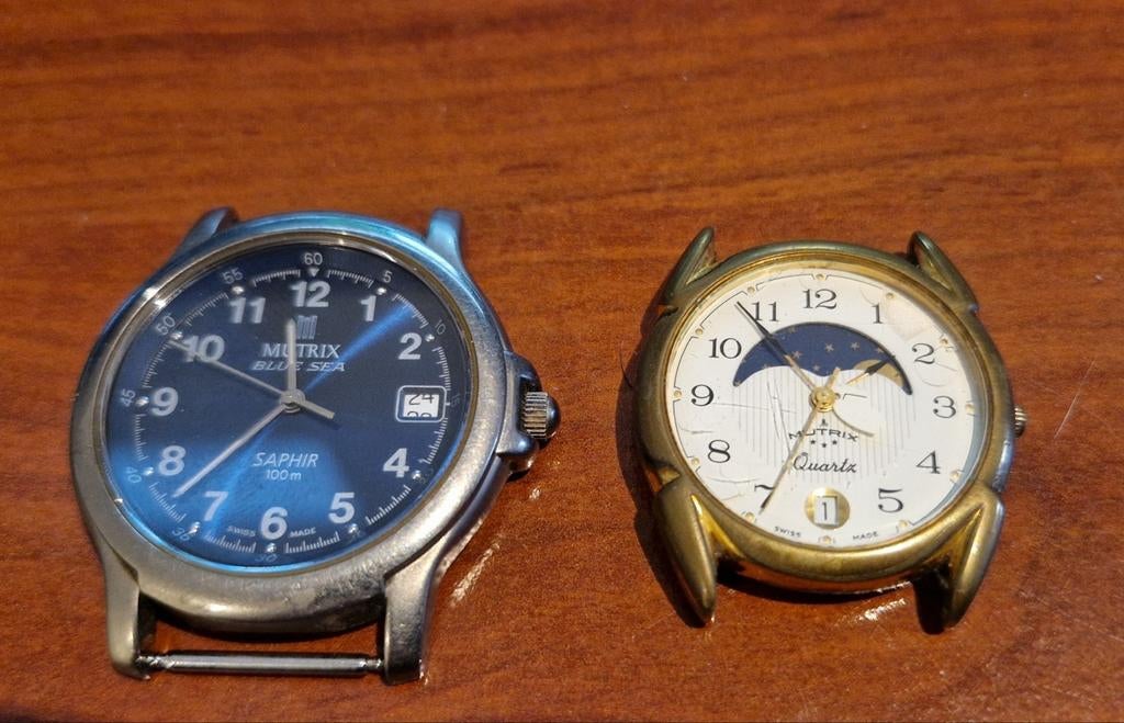 2 horloges Mutrix, Ophalen of Verzenden, Zo goed als nieuw