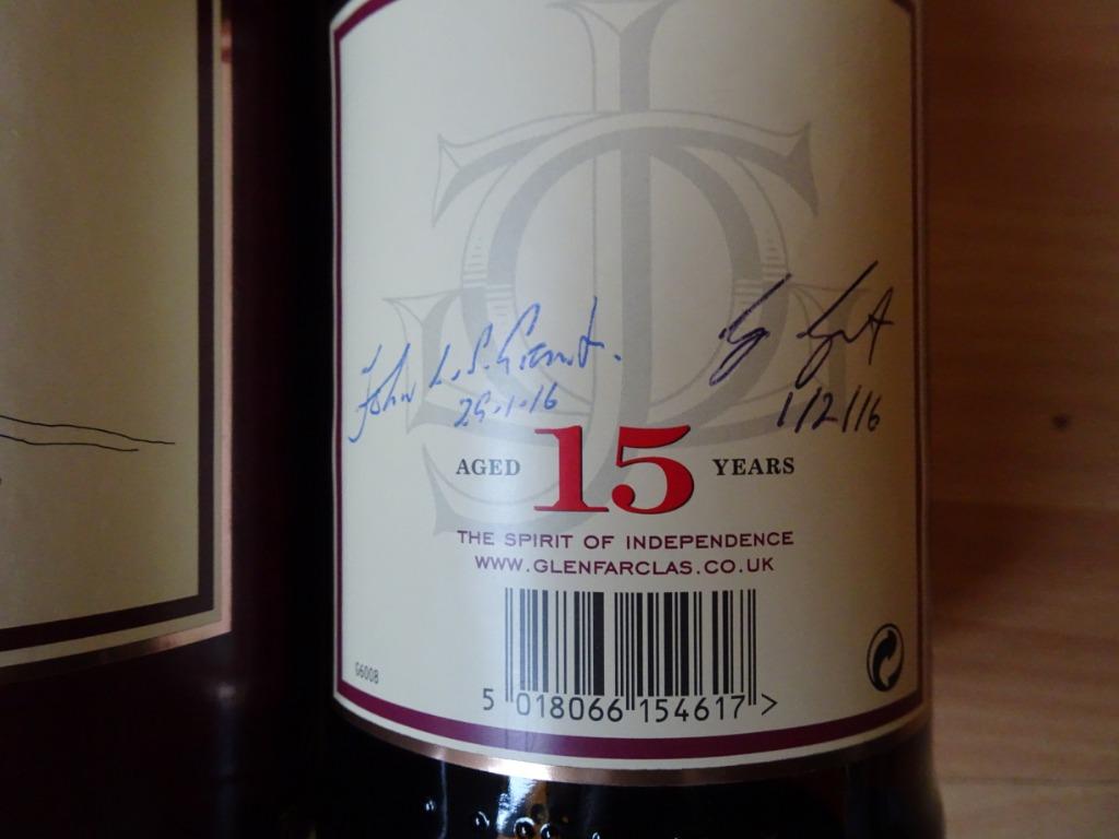 Whisky single malt Glenfarclas SIGNÉ 2 fois ! ! !, Enlèvement, Neuf, Pleine