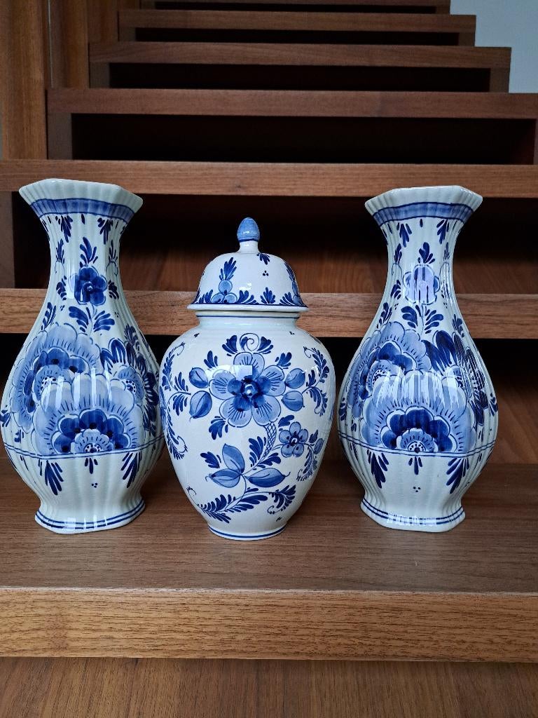 Royal Delfts blauw - Handgeschilderd trio, Ophalen