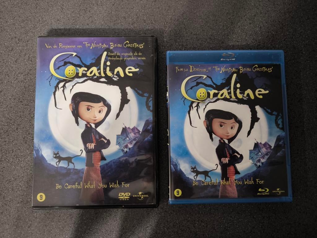 Dvd Coraline in dvd versie en in blu Ray, Ophalen of Verzenden