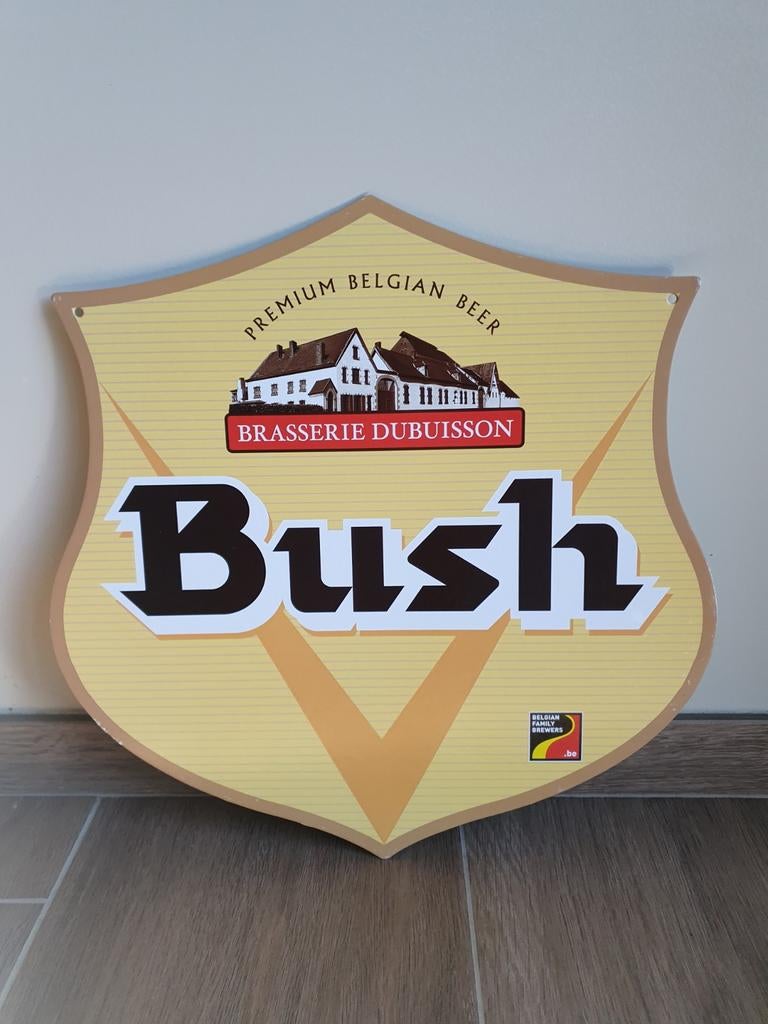 Karton Reclamebord - Bush -, Ophalen of Verzenden, Gebruikt, Reclamebord