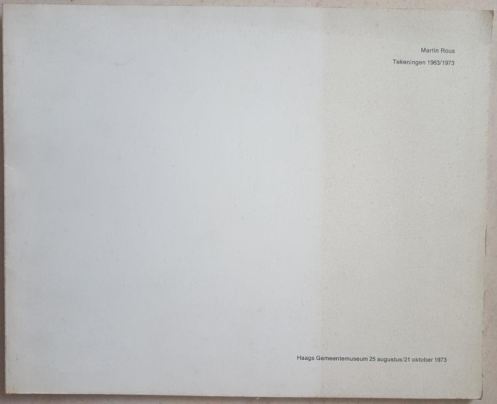 Martin Rous - Tekeningen 1963/1973 - Haags Gemeentemuseum, Peinture et dessin, Enlèvement ou Envoi, Utilisé, Martin Rous