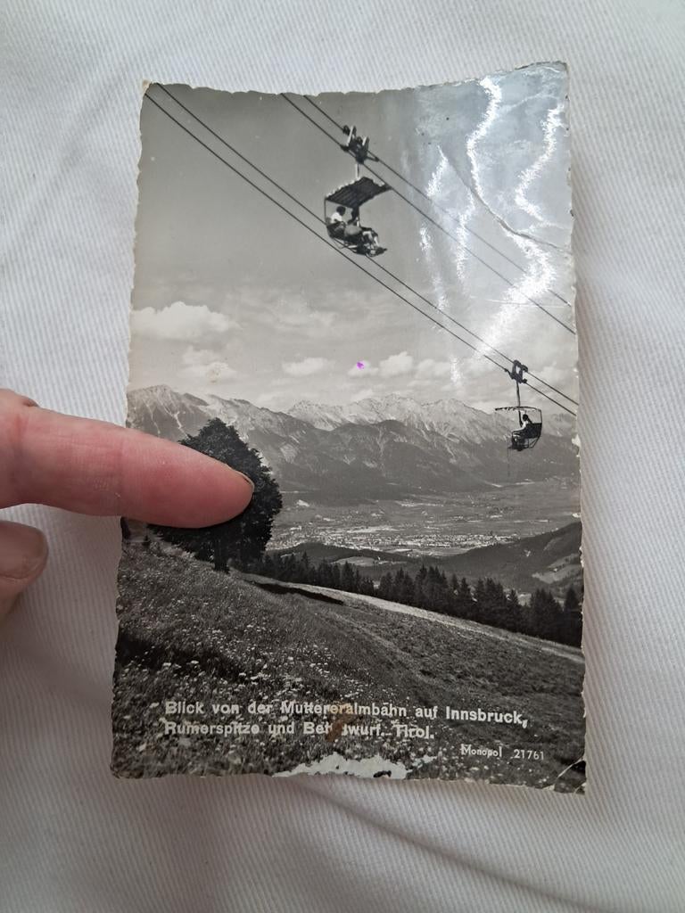Beschreven zwart-wit postkaart - Tirol, Ophalen of Verzenden