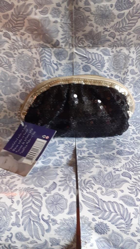 Trousse pour maquillage neuve paillettes noir, Handtassen en Accessoires, Ophalen of Verzenden, Nieuw, Zwart