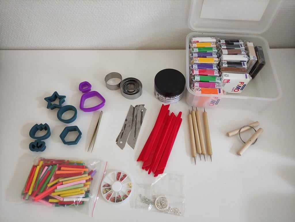 Kit van polymeerklei/fimo-materiaal, Ophalen of Verzenden
