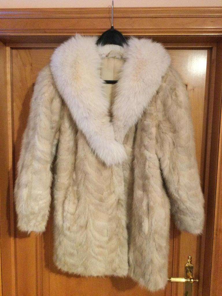 Fourrure, Vêtements | Femmes, Vestes | Hiver, Porté, Taille 42/44 (L), Beige, Enlèvement