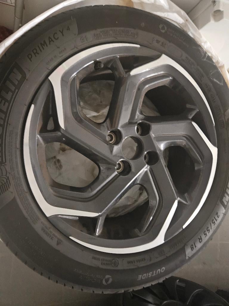 Pneus été Michelin + jantes 18” – Citroën DS3, Autos : Pièces & Accessoires, Pneus & Jantes, Pneus été, Enlèvement, Pneu(s), 18 pouces
