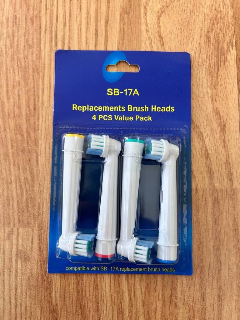 Opzetborstels voor Oral-B Braun 4 stuks (nieuw), Enlèvement ou Envoi, Brosse à dents