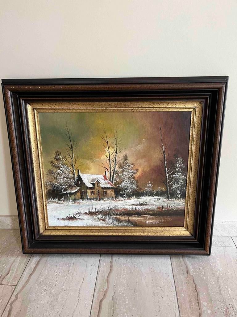 Peinture ancienne peintre R Wolters ou Walten, Ophalen