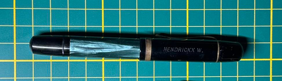Pelikan 100 - Marbre vert - Plume EF, Enlèvement ou Envoi, Comme neuf
