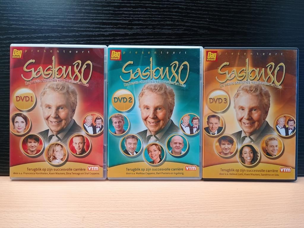 3 DVD-SET "GASTON BERGHMANS 80", Alle leeftijden, Ophalen of Verzenden, Zo goed als nieuw, Tv-programma of Sketches