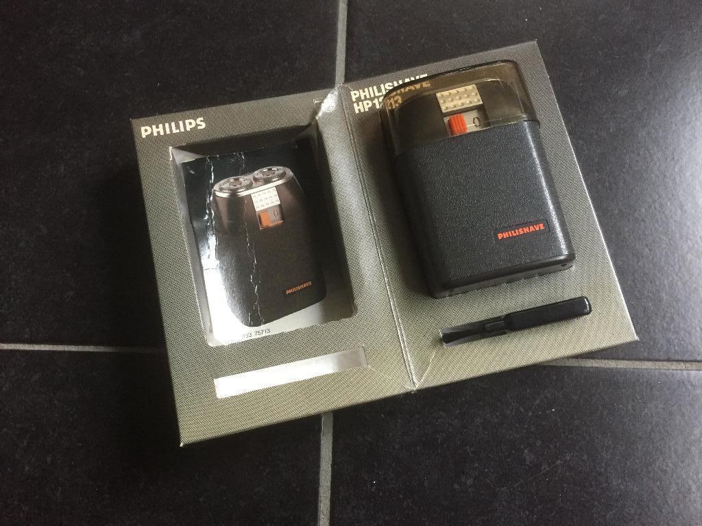 Vintage Philips scheermachine HP1213 op batterijen, Ophalen of Verzenden, Gebruikt, Scheren en Epileren