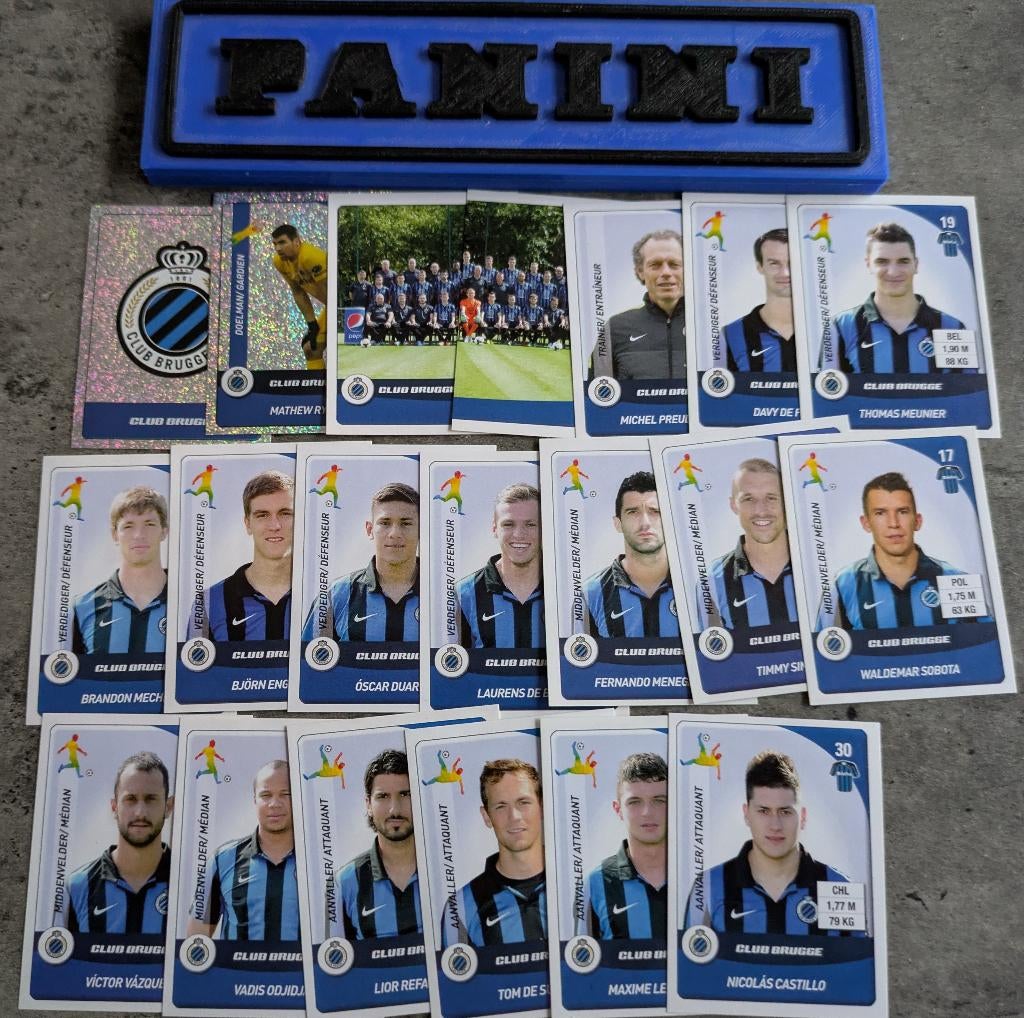 Panini FOOTBALL 2015 20 STICKERS CLUB BRUGGE VOETBAL, Hobby en Vrije tijd, Stickers en Plaatjes, Nieuw, Ophalen of Verzenden