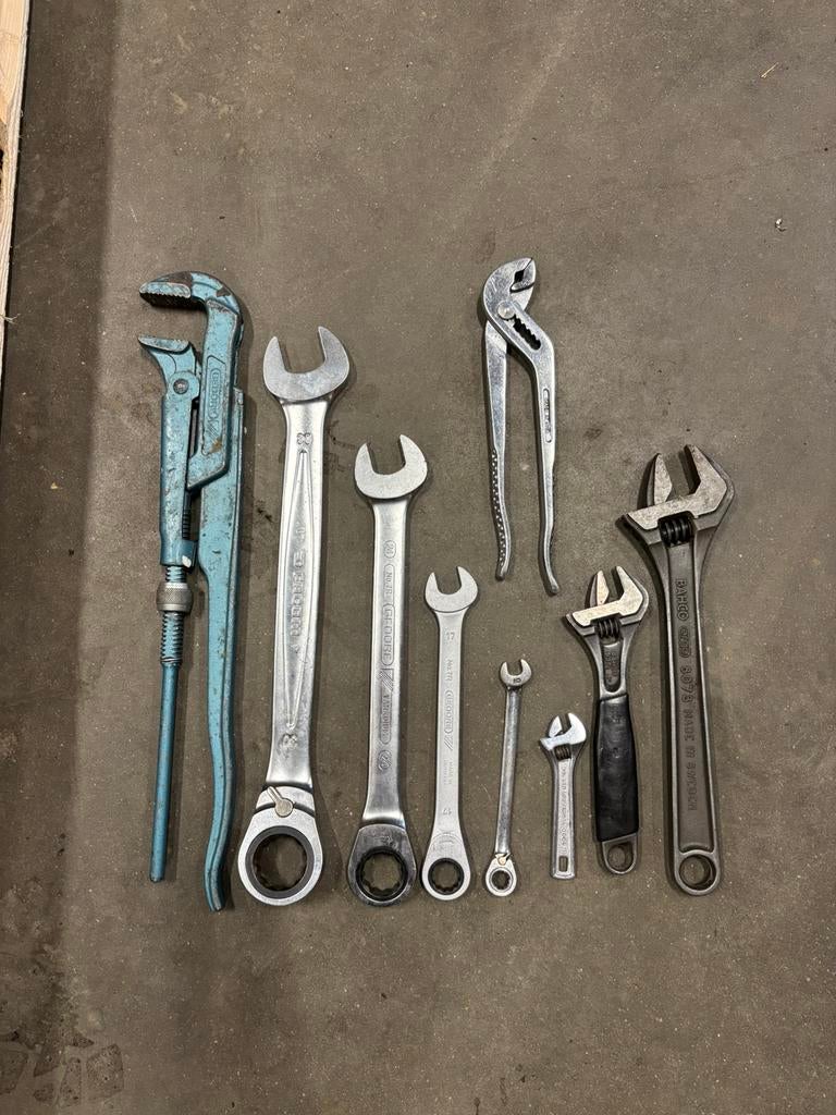 Lot handgereedschap, facom gedore bahco, Enlèvement