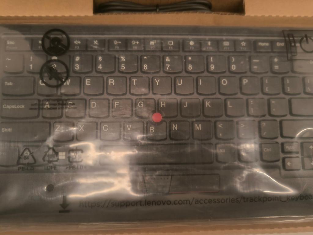 Nieuw Draadloos Compact Toetsenbord / Keyboard Lenovo, Nieuw, Ophalen of Verzenden, Qwerty, Bedraad