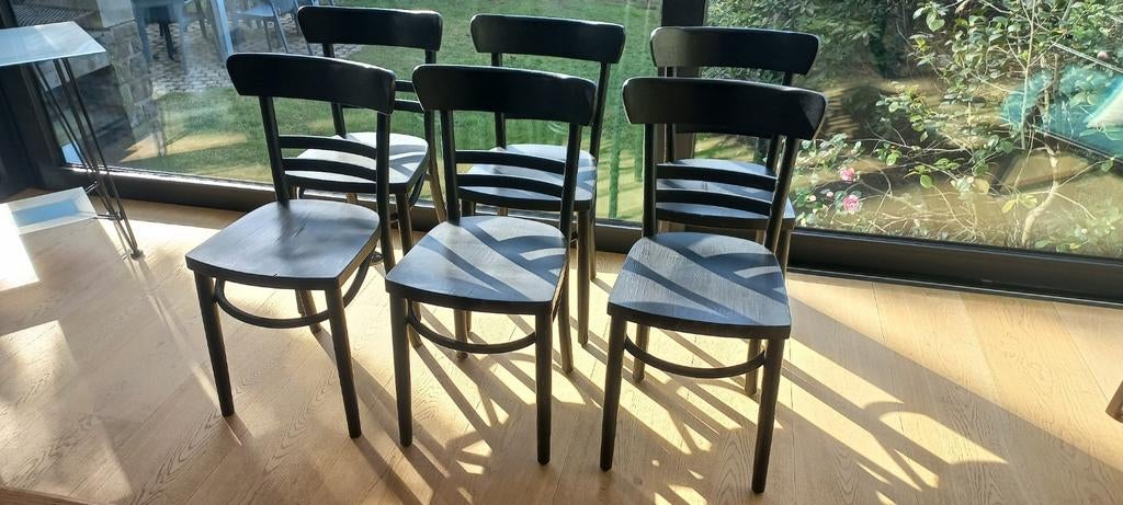 8 chaises bistrot peintes (6 + 2), Enlèvement
