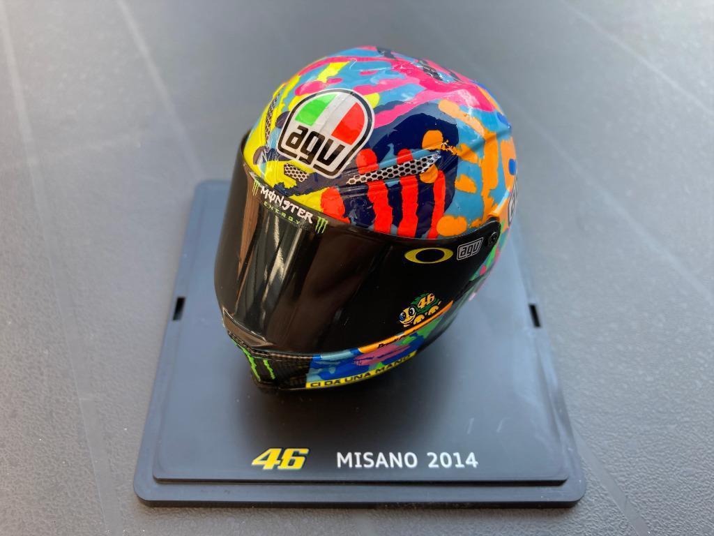 Valentino Rossi 1:5 helm 2014 Misano Yamaha YZR-M1 MotoGP, Ophalen of Verzenden, Nieuw, Motoren