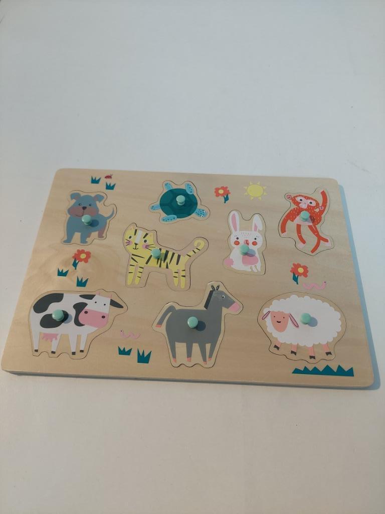 Houten legpuzzel, Gebruikt, Ophalen of Verzenden, Van hout, Minder dan 10 stukjes