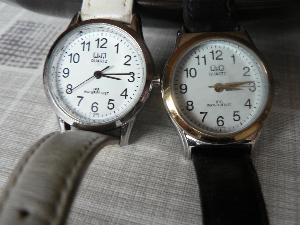 Twee horloges, Overige merken, Overige materialen, Gebruikt, Polshorloge