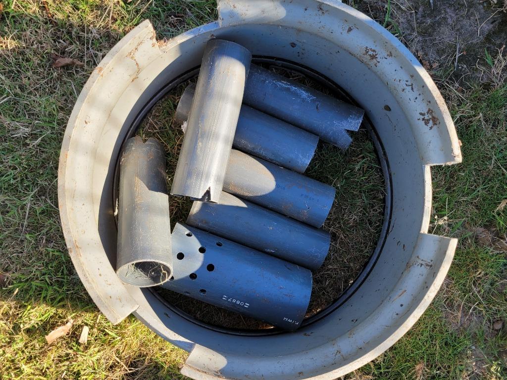 restant plastiek buizen, Enlèvement, Utilisé