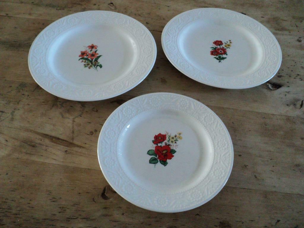 BOCH borden met reliëfboord en bloemmotief  vanaf 1.50 euro, Ophalen of Verzenden