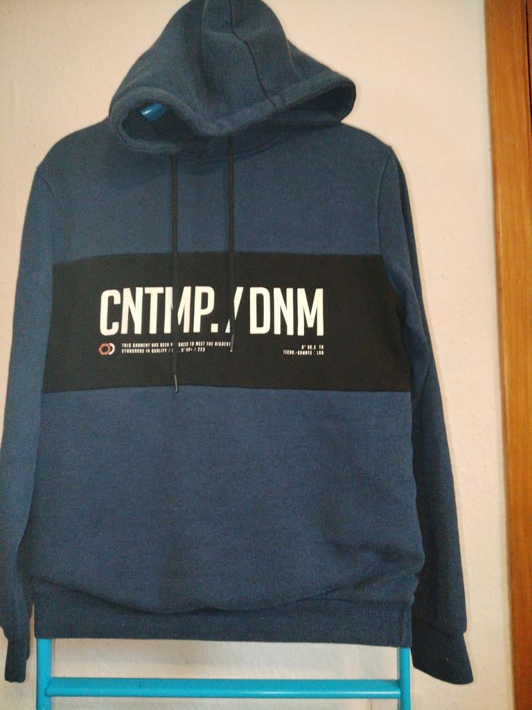 Sweat à capuche (bleu foncé), Enlèvement ou Envoi, Porté, Taille 46 (S) ou plus petite, FSBN