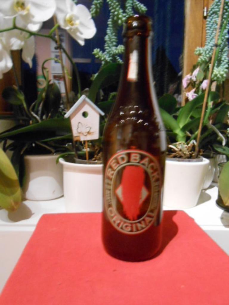 verzameling bier flesje Australië Redback original 345ml, Verzamelen, Ophalen of Verzenden, Gebruikt, Flesje(s)