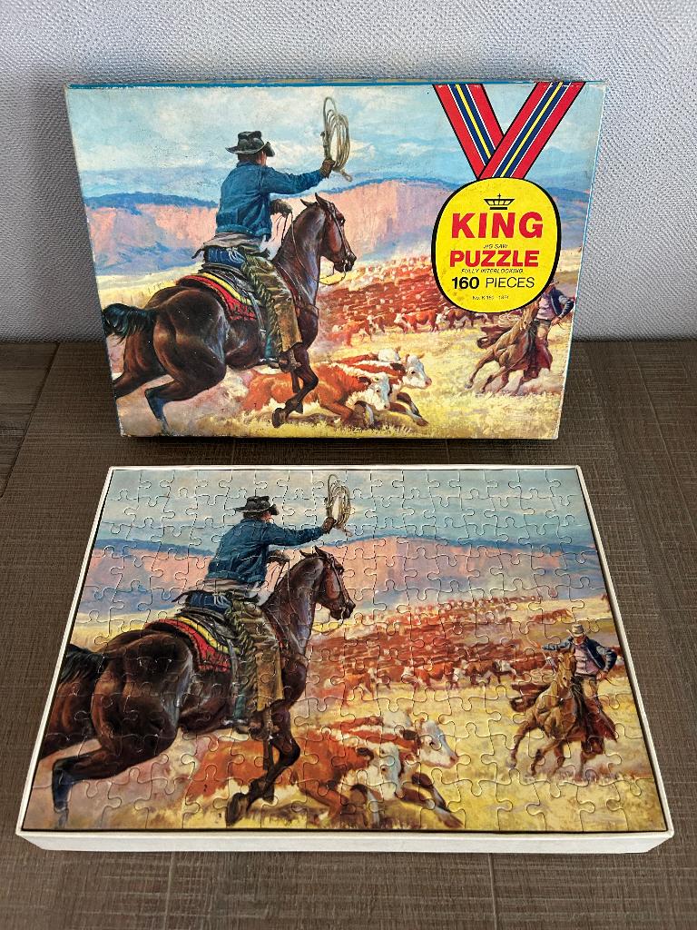 Vintage puzzel 160 stukjes, Ophalen of Verzenden, Minder dan 500 stukjes, Gebruikt, Legpuzzel