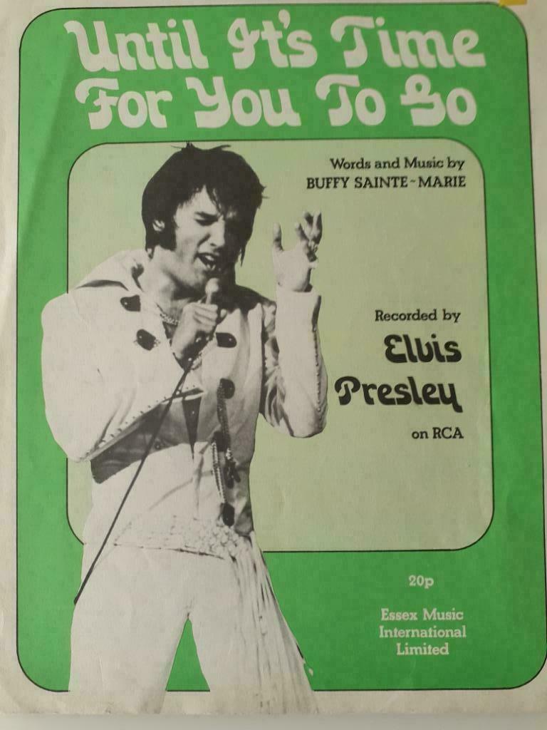 Elvis Presley - Until it's Time...sheetmusic Rare copy!, Boeken, Ophalen of Verzenden, Zo goed als nieuw, Artiest