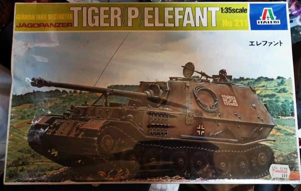 Jagdpanzer tiger P Elefant, 1/35 italeri récemment conservé, Neuf, Tank, 1:32 à 1:50, Italeri